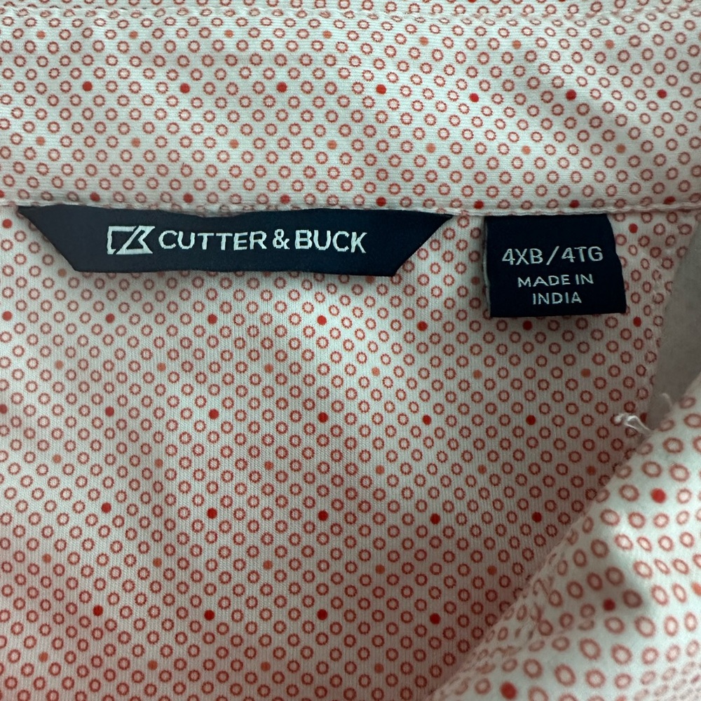 Cutter and Buck Cincinnati Bengals Short Sleeve Polo Shirt Size 4XL Gently Worn - Picture 5 of 6